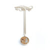 Pendant silver (925) with mechanical movement "O" - Image 2