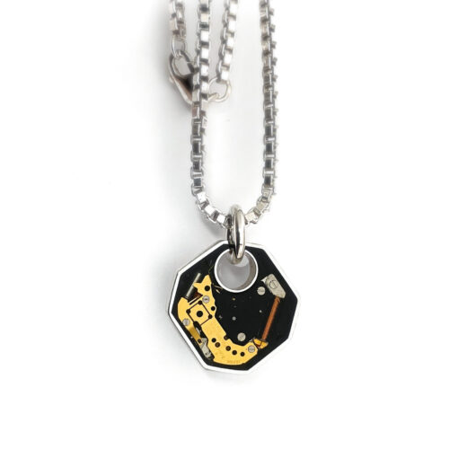 Pendant silver (925) with quartz movement "Pulsar" - Image 2