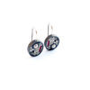 Earrings silver (925) with quartz movements and grey pearls - Image 4