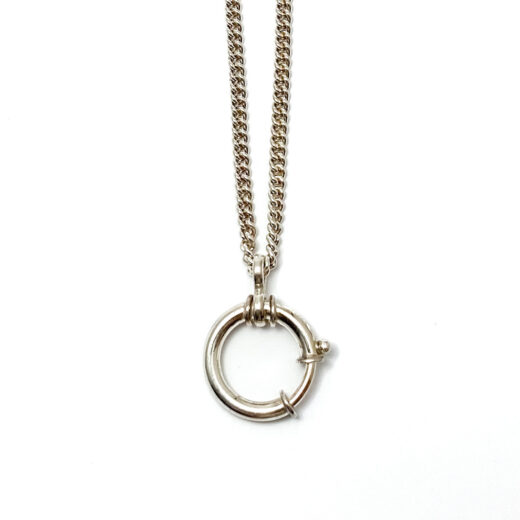 Necklace silver (925) Gourmet with large clasp (L) - Image 2