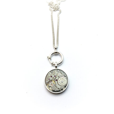 Pendant silver (925) with mechanical movement "Election"