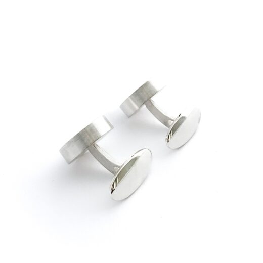 Cufflinks silver (925) with mechanical movement "Pc" - Image 5