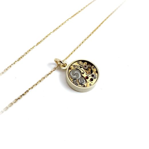 Pendant gold (585) with mechanical movement GP - Image 2