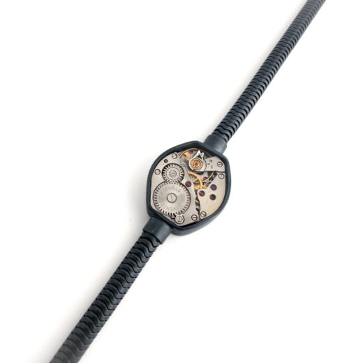 Bracelet silver (925) with mechanical movement - Image 2