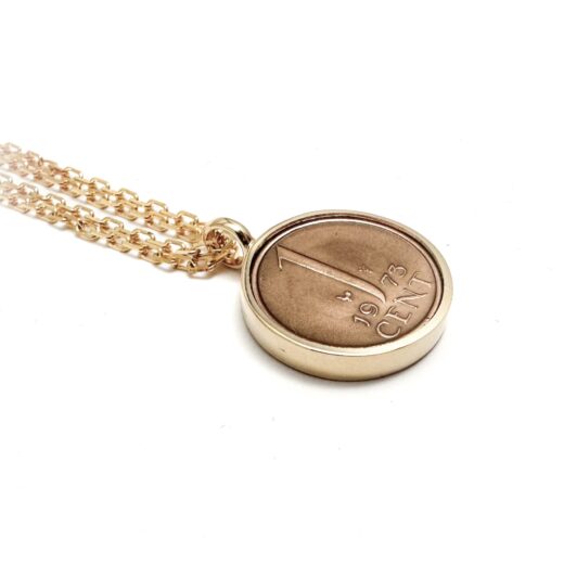 Hanger Goud (14K/585) "Number One" - Afbeelding 2