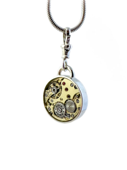 Pendant silver (925) with mechanical movement "Crown"